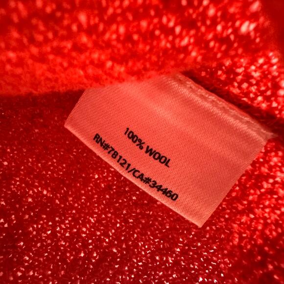 Vintage Eileen Fisher Womens Long Sleeve Italian Yarn Wool Orange Sweater Medium - Picture 10 of 11